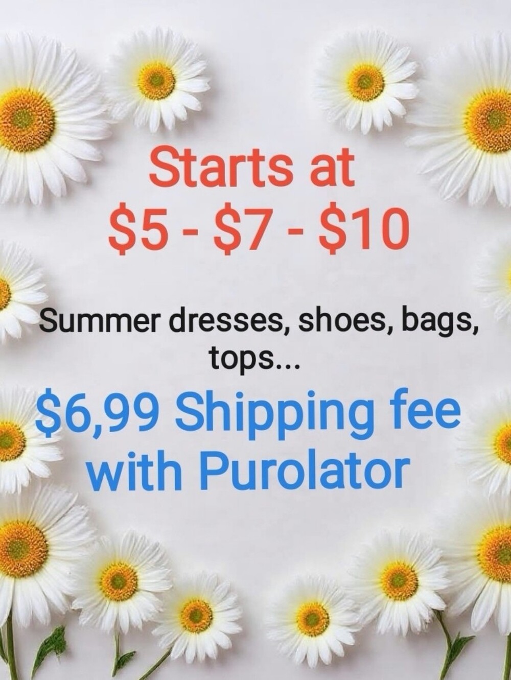 Listed &Unlisted items starts at $5...